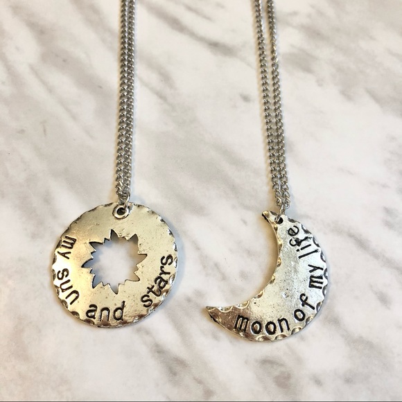 🎉 New My Sun And Stars Silver Necklace Set - Picture 2 of 4